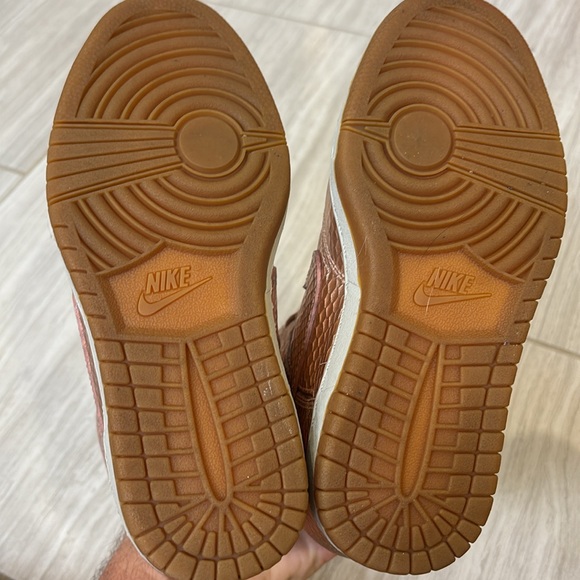 Nike rose gold dunk sky high wedge sneakers - Picture 7 of 7